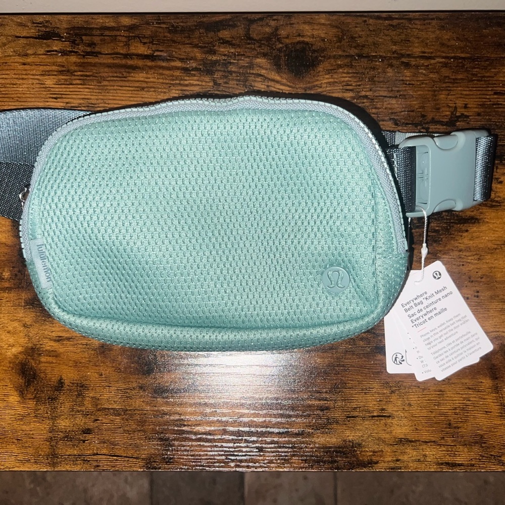 lululemon athletica Green Mesh Belt Bag